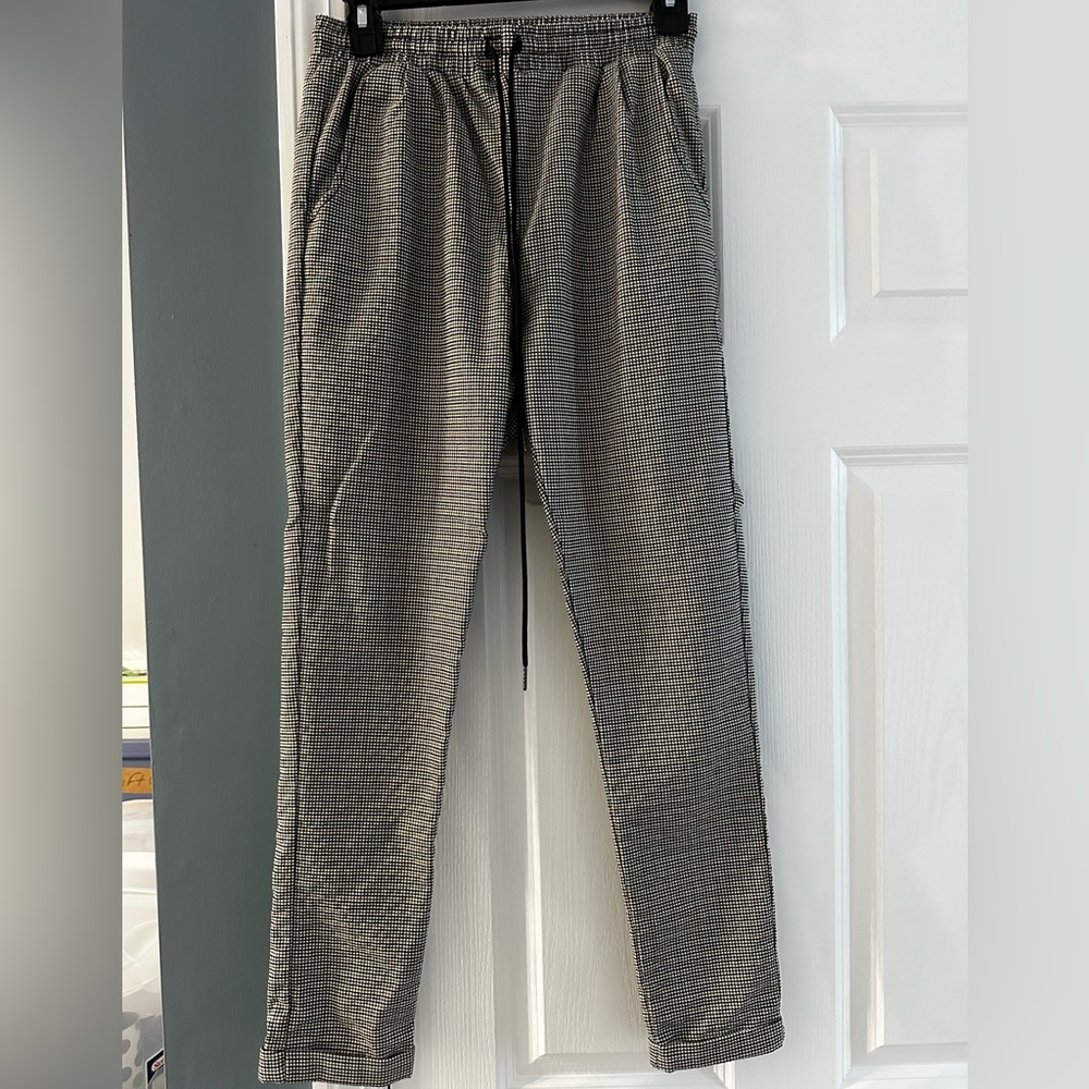 Women’s Sinestar Black and White Checkered Dress Pants